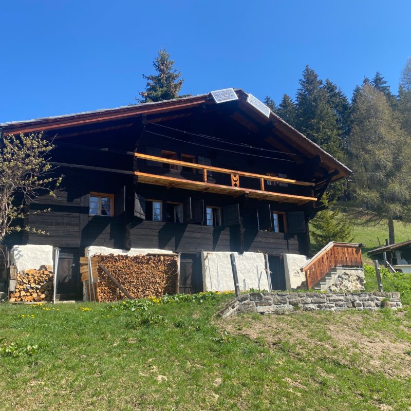 “PROPRIETE LES TEYS”POUR AMOUREUX DE LA NATURE TRES TRANQUILLE ET CALME MAGNIFIQUE VUE SUR TOUT LE MASSIF DES DIABLERETS 