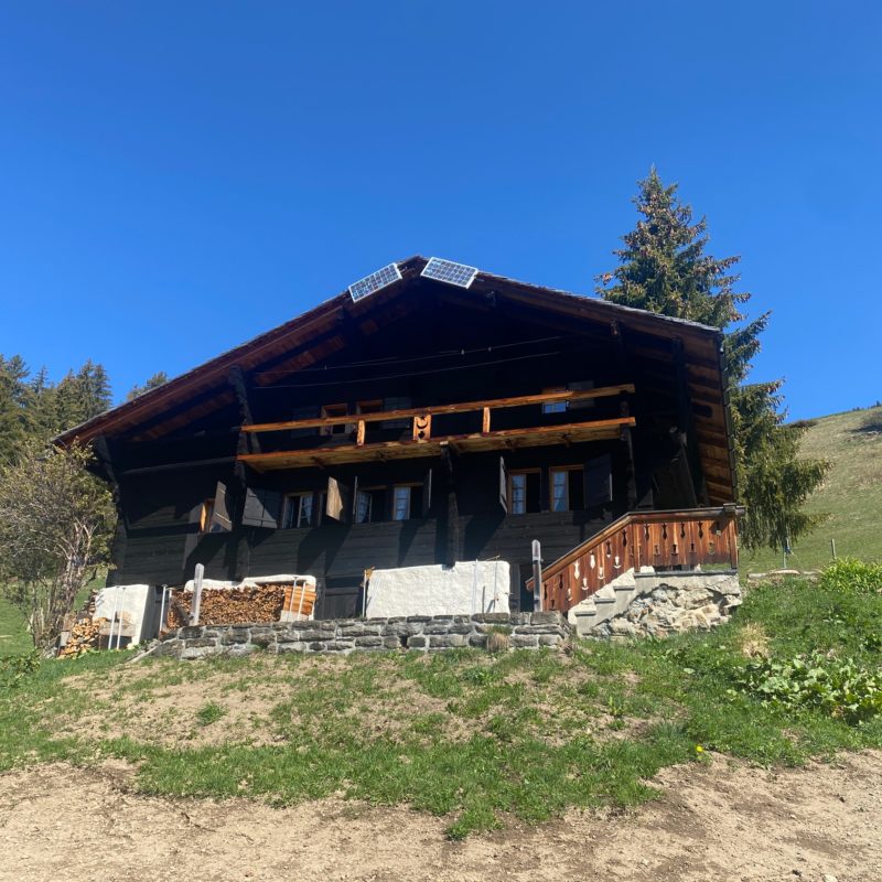 “PROPRIETE LES TEYS”POUR AMOUREUX DE LA NATURE TRES TRANQUILLE ET CALME MAGNIFIQUE VUE SUR TOUT LE MASSIF DES DIABLERETS 