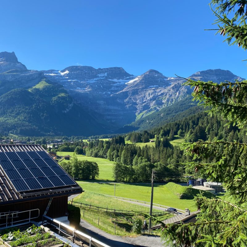 LES CHANTERRELLESBeautiful old cottage de 1833 A stone's throw from the village Magnificent  view of the Diablerets massif