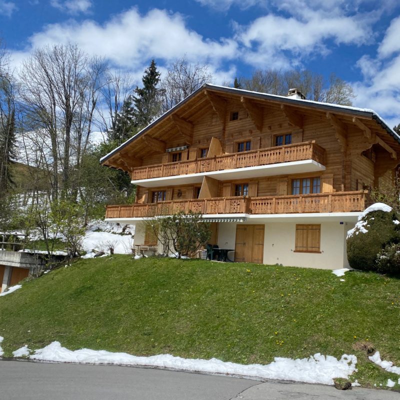 CONDOMINIUM PRE-RIAUX ABEAUTIFUL APARTMENT With Garage MAGNIFICIENT VIEW ON THE VILLAGE AND THE MASSIF DIABLERETS