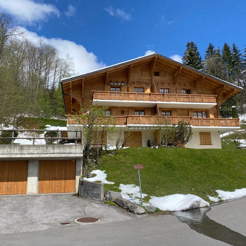 CONDOMINIUM PRE-RIAUX ABEAUTIFUL APARTMENT With Garage MAGNIFICIENT VIEW ON THE VILLAGE AND THE MASSIF DIABLERETS